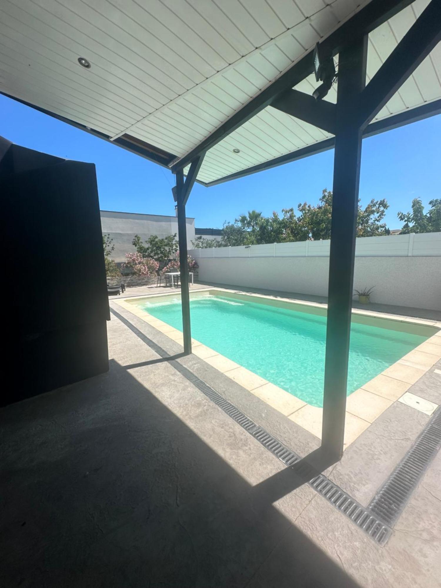 Superbe Appartement Avec Piscine Et Spa Privatif Villeneuve-lès-Béziers Eksteriør bilde